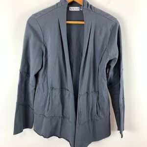 Habitat Clothes Cardigan Sweater Size Medium in Gray Lightweight Lagenlook
